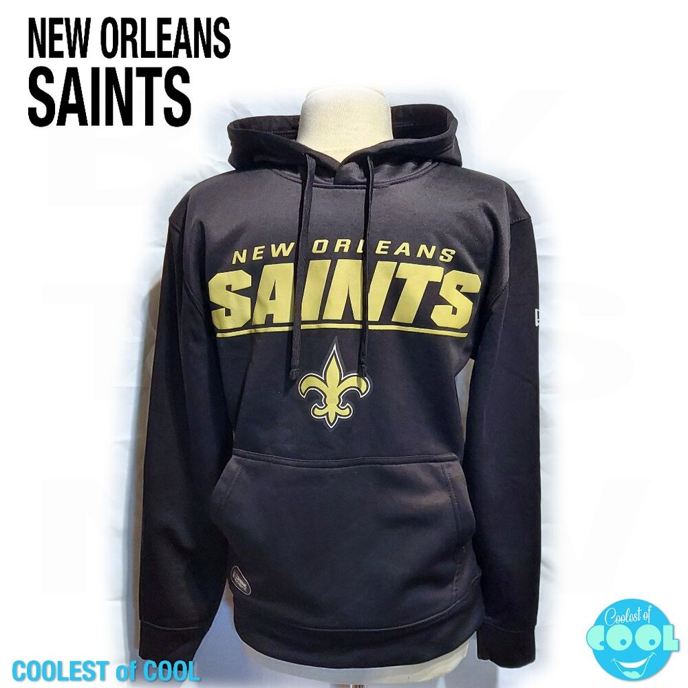 NFL New Orleans Saints logo Black Hoodie Men’s size small combine authentic nice